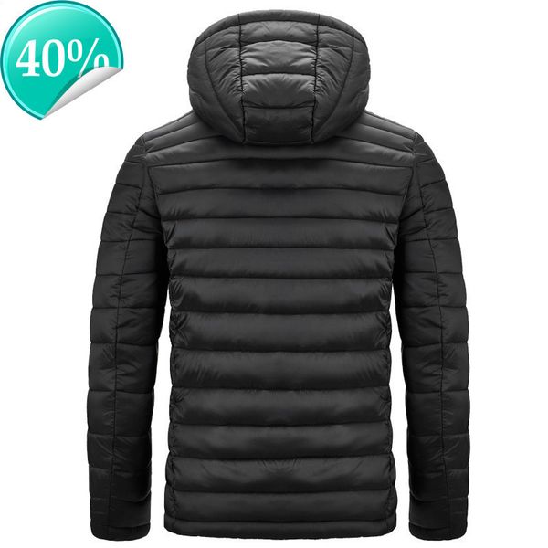 

men's winter warm outdoor down jacket fashion xupcac, Black