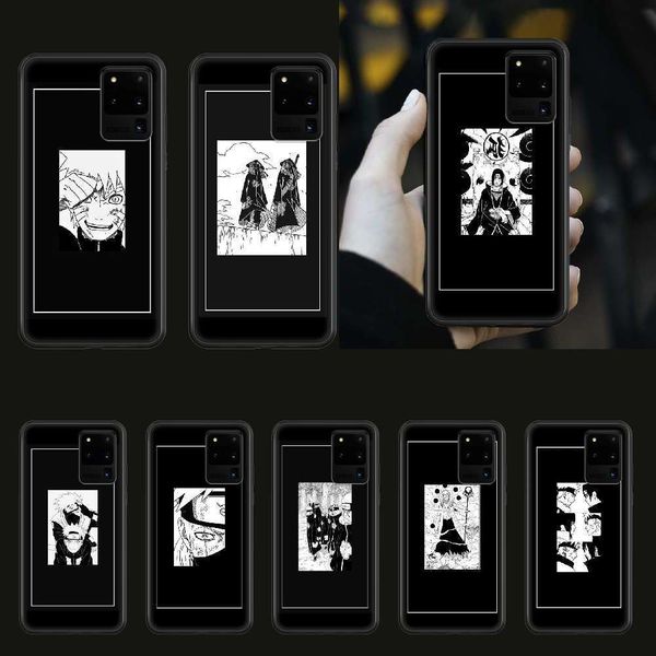 

naruto mobile phone cover uzumaki uchiha, super black protection samsung galaxy s 567 889 1020 edge plus e jianxing