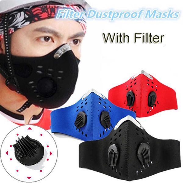 

mouth anti-dust droplet face men mask women with filter for cycling running hiking dustproof pm2.5 respirator outdoor su