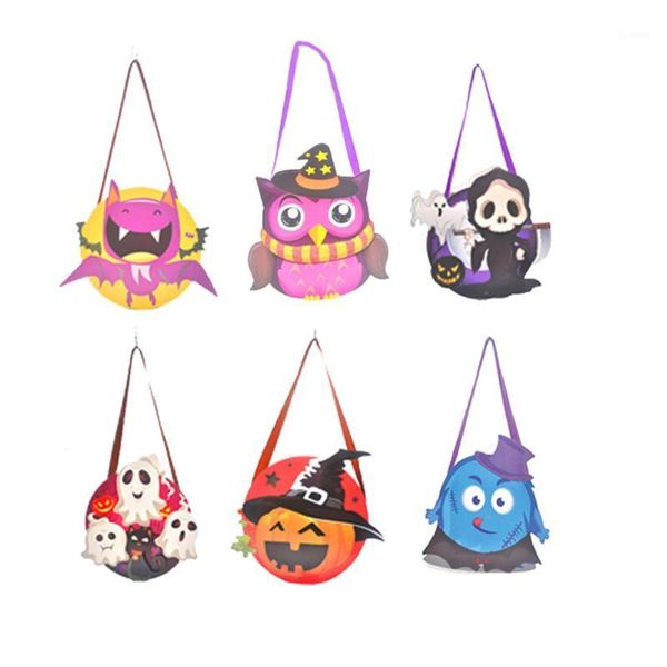 

12pcs halloween candy handbag portable diy gift bag1