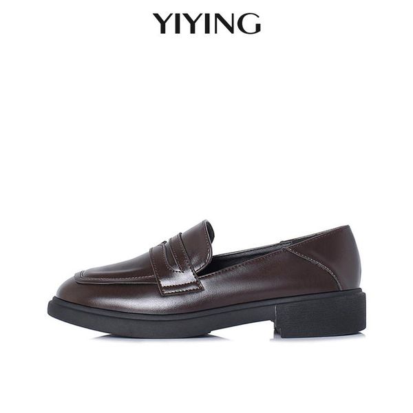 

casual women's shoes non-slip oxford shoes for women classics comfotable loafers woman spring brown single shoe, Black