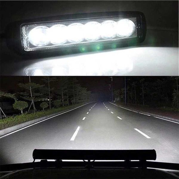 

new 6 led 12w car drl work lights spotlight universal offroad automobile truck driving fog spot lamp headlight 1pcs/2pcs light bar