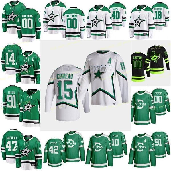 

custom dallas stars gardner rhett 49 gurianov denis 34 hanley joel 44 harley thomas 55 heiskanen miro 4 men women youth stitched, Black;red