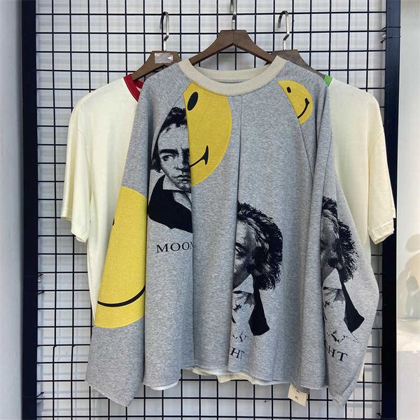 

men's hoodies 2022 new pullover sweater with head print stitching hip hop trendy coat, Black