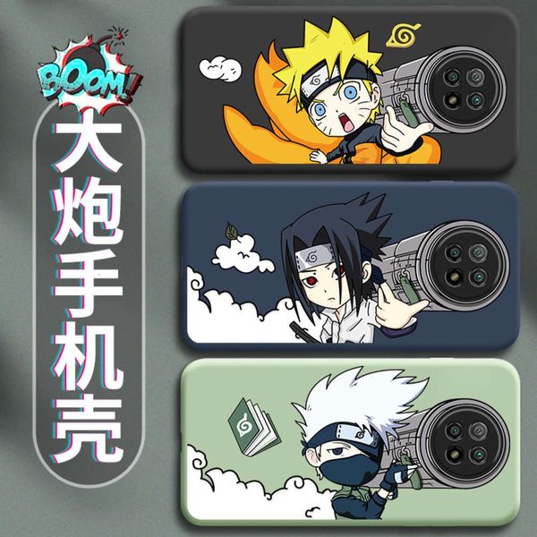 

serice note9 5g mobile phone creative cannons naruto japane and korean cartoon redminote95g soft shell net red personalityvgt