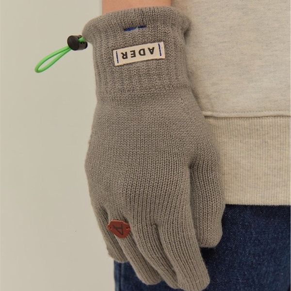 

2020 new ader string glove for men and women, Black;green