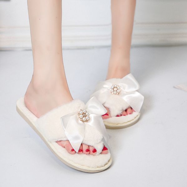 

2020 new woman cartoon cute pink furry plush comfortable slippers winter keep warm indoor home soft stuffed shoes mtx53 x1020, Black