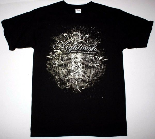 

nightwish endless forms most beautiful black symphonic metal floor print mens short sleeve tee hoodie designers t shirts sweatshirt