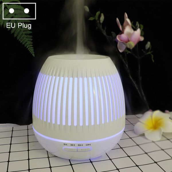 

400ml hollow-out led humidifier wood grain air purifier aromatherapy machine automatic alcohol sprayer with colorful led light plug specifi