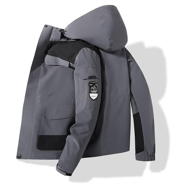 

brand clothing men winter warm 3in1 jacket trekking camping climbing skiing hiking outdoor coat waterproof outdoor sport jackets, Blue;black