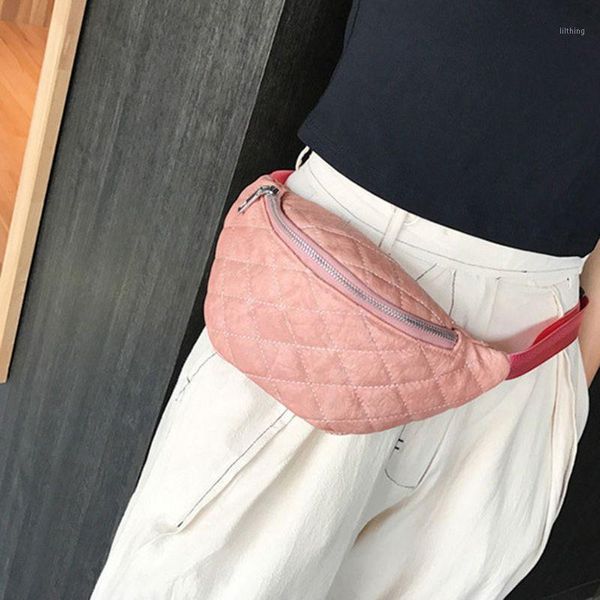 

women fanny pack chest bags leather phone pouch belt waist bum bag waist pocket1