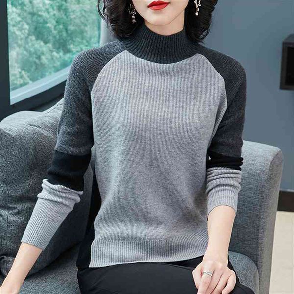 

winter half turtleneck sweaters elegant pullover women clothes sweater damski hiver vrouw jersey mujer invierno, White;black