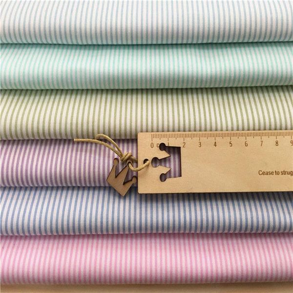 

pretty 6 candy colors thin stripe printed 100% cotton fabric 50x160cm patchwork quilting bedding baby cloth home decoration1, Black;white