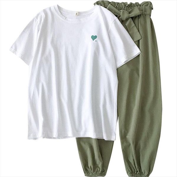 

two piece set tracksuit women summer clothes female korean casual harem sweatpants suits 18 24 age harajuku girl, Gray