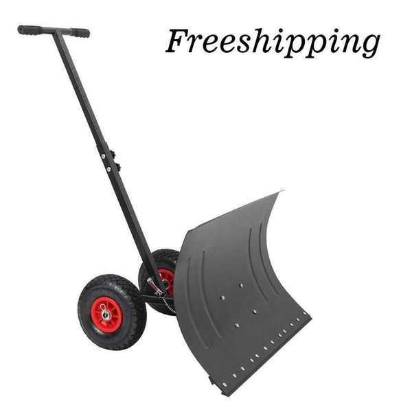 

adjustable wheeled snow pusher/shovel heavy duty efficient removal tool