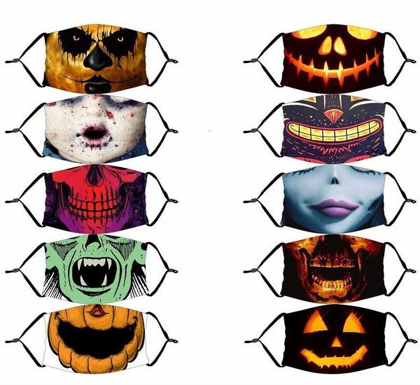 

3d tie-dye holloween party masks adlut dust-proof and smog-proof fashion printing ice silk fabrics can be washed to support custom