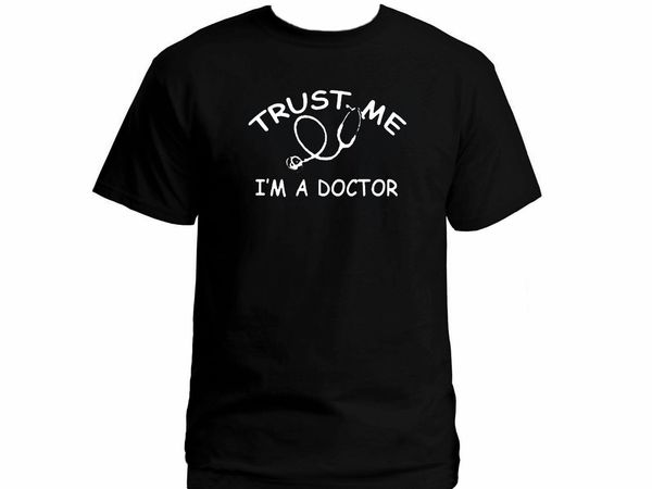 

2019 trust me i'm a doctor funny medic black graphic 100% cotton t-shirt us xxl sport hooded sweatshirt hoodie