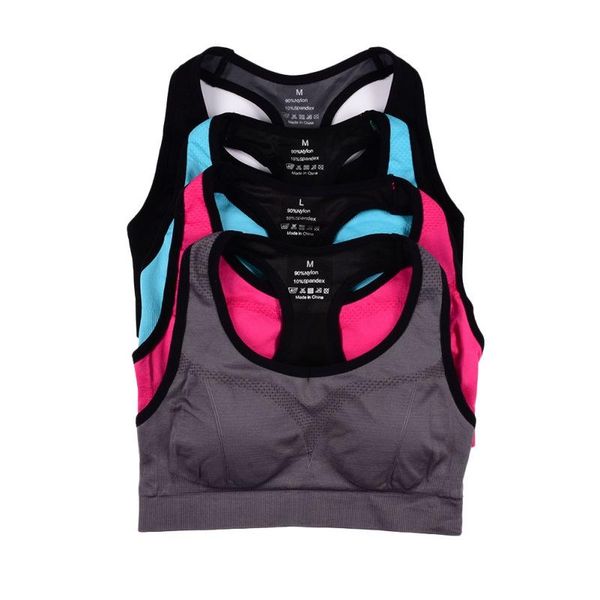 

gym clothing spring summer women seamless sports bra eye-catching push up padded running bras tank yoga, White;black