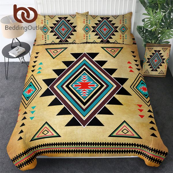 

beddingoutlet геометрическая пододеяльник queen size пододеяльник southwest постельные принадлежности aztec 3 шт microfiber домашний текстил
