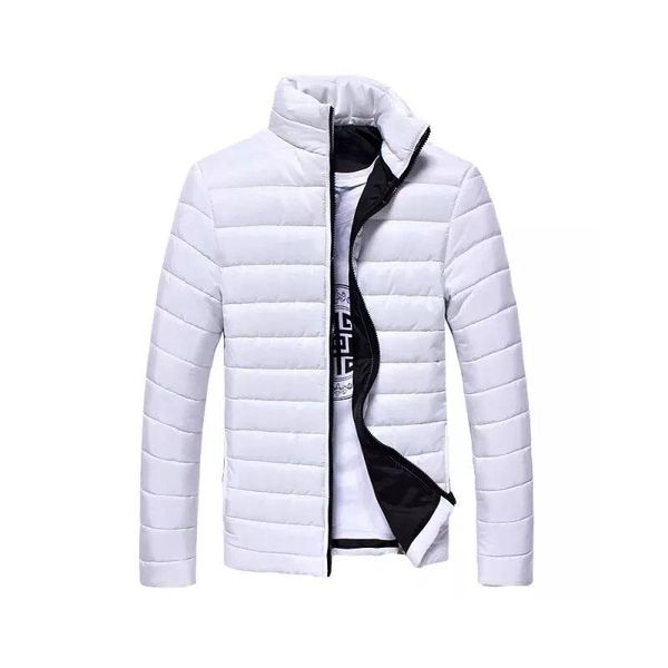 

casual jacket coats solid zipper coat men's cotton jacket men colete, Black