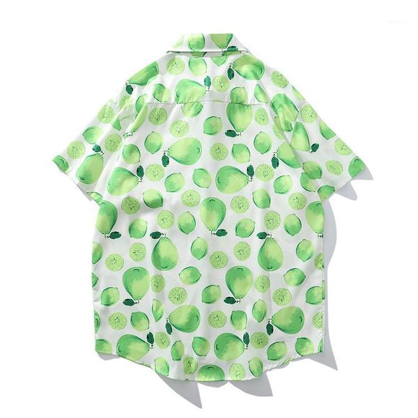 

men confortable short sleeve shirt summer floral loose baggy casual holiday shirts fit tee beach shirts streetwear mcs1251, White;black