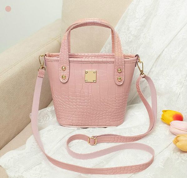

fashion women bucket mini lady shoulder bags pu leather girl shopping handbags small totes