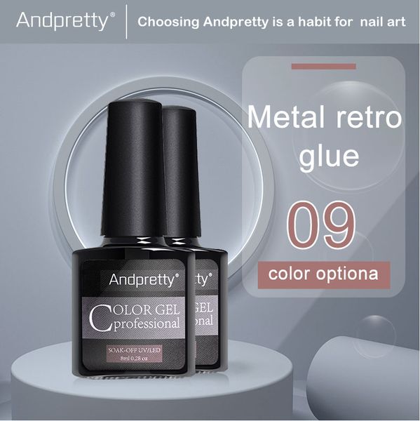 

nail gel polish glue set platinum feature blended varnish gloss glitter pigment powder art, Red;pink