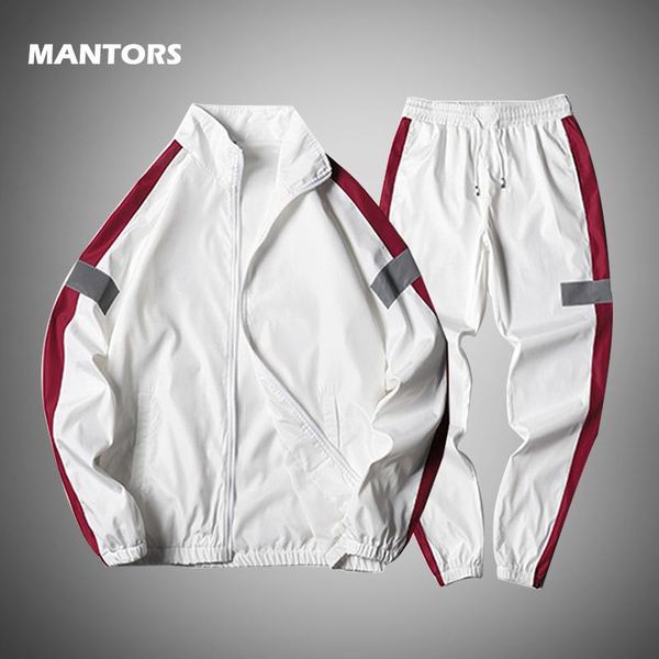 

hoodies set 2020 spring tracksuit men two pieces set men's clothes casual sportswear jacket+sweatpants outfits fashion sweatsuit, Gray