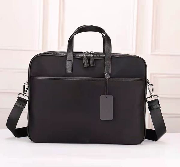 

designer messenger bags classic briefcase business handbags for men luxury waterproof canvas shoulder bag detachable shoulder strap man purs