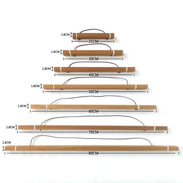 

diamond painting wood hanging scrolls painting magnetic core hanging clip,solid frame hanger for poster p picture simple