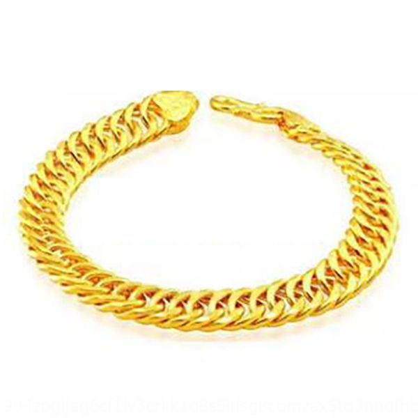 

imitation of hand ornament local tyrant's boss chain is not easy to fade bracelet gold-plated man and woman's bracelet wmpvp, Golden;silver