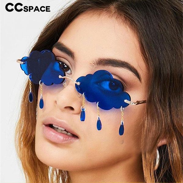 

49113 rimless could tassel luxury sunglasses men women fashion shades uv400 vintage glasses 49113 rimless bbywmq alice_bag