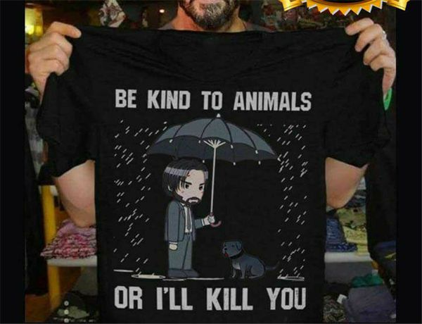 

keanu reeves be kind to animals or i'll kill you t shirt black cotton men summer tee shirt sport hooded sweatshirt hoodie