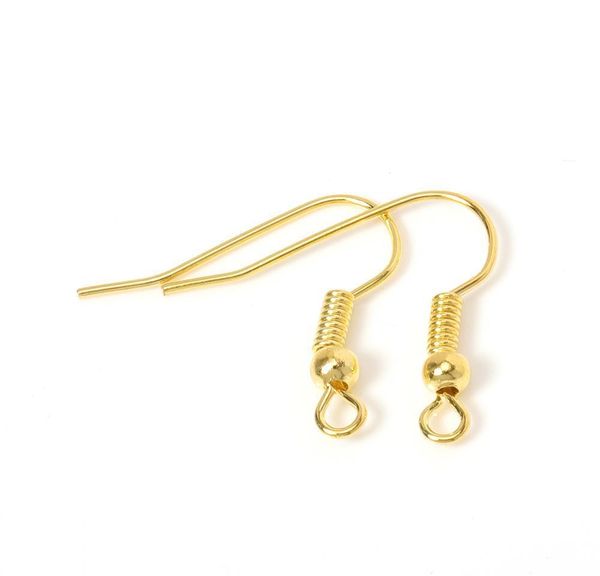 

200pcs metal ear hook wire clasps with bead charms earring wire fit diy women earring accessories for jewe wmtsim loveshop01