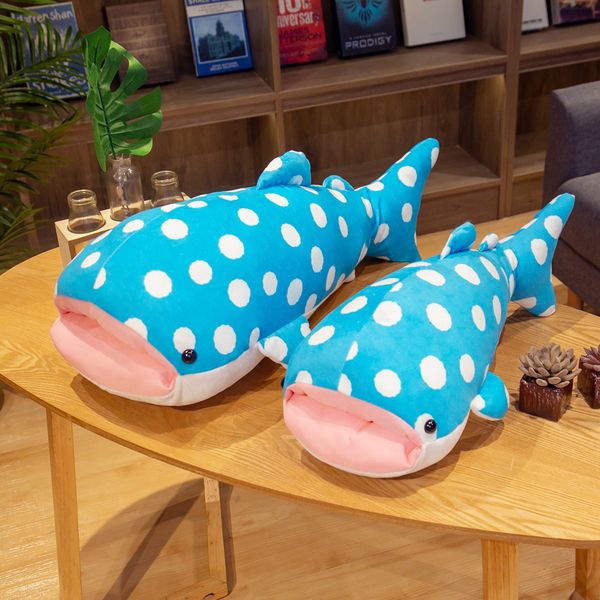 

cartoon spotted shark plush toy children's toy sofa pillow cushion children girl christmas gift decoration