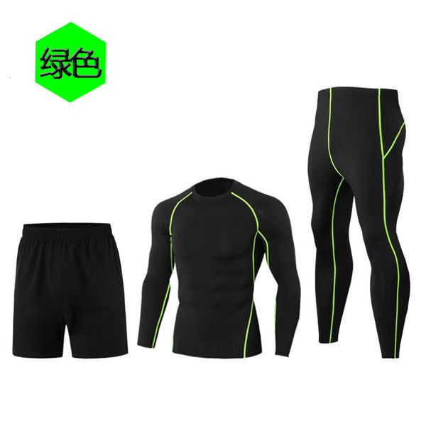 

suit, basketball sportswear, 3-piece men's fitness male, Gray