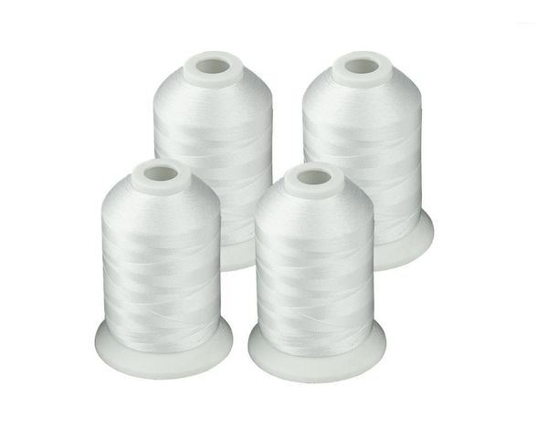 

simthread black or white brother colors polyester embroidery machine thread 1000m x 4 pcs each1, Black;white