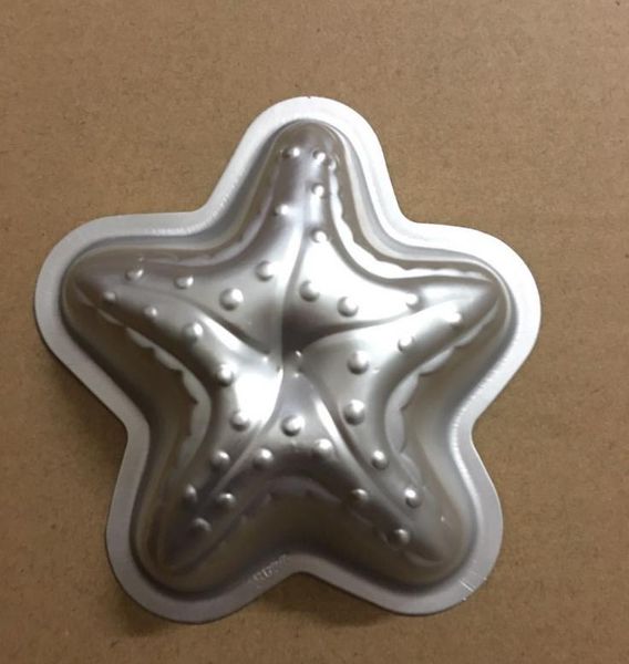 Звезда Форма алюминиевого сплава Ванна бомба Mold Ванна Fizzy DIY металла Пресс-формы Starfish булочка торт инструмент Бесплатная доставка SN4841