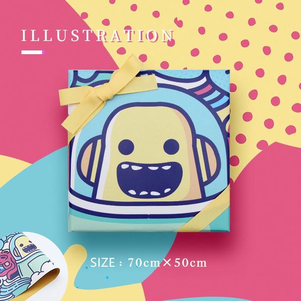 

2 шт. упаковочная бумага 2020 оригинальный дизайн палкой рисунок пиратская двухсторонняя подарочная упаковка бумаги vellum paper origami 507