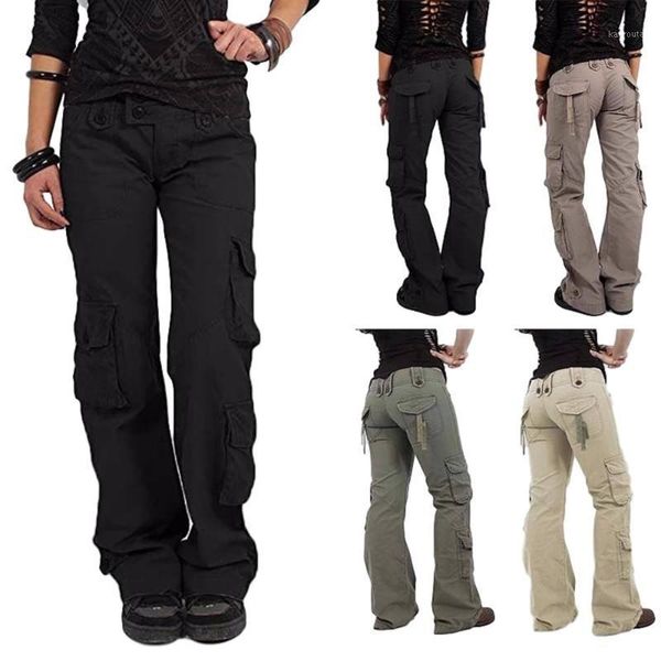 

pocket tooling casual pants wide leg pants woman joggers women for women streetwear cargo1, Black;white