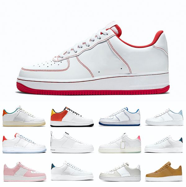 

2022 1s 1 mens running shoes sneakers exposed red stitching white rose wheat turtle uninterrupted sunlight sticker popcorn men women trainer