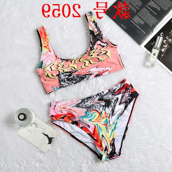 

letter split bikini swimsuit new international station
