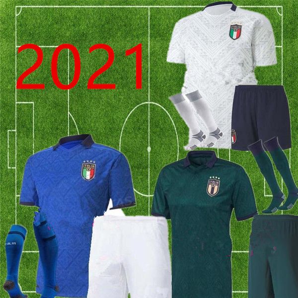 

men 2020 italy soccer jerseys mens soccer uniform sets 20 21 italia bonucci insigne jorginho football shirts italian football kits, Black