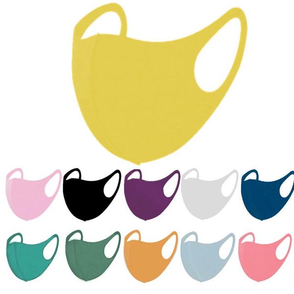 

50pcs kids face mask fashion face masks black white red ice silk protective facemask dustproof breathable children mouth mask