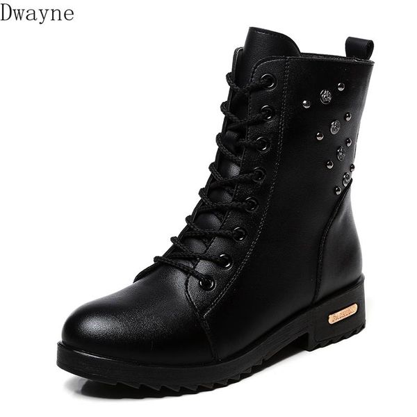 

boots 2021 female british wind korean version of the wild metal decorative motorcycle flat, Black