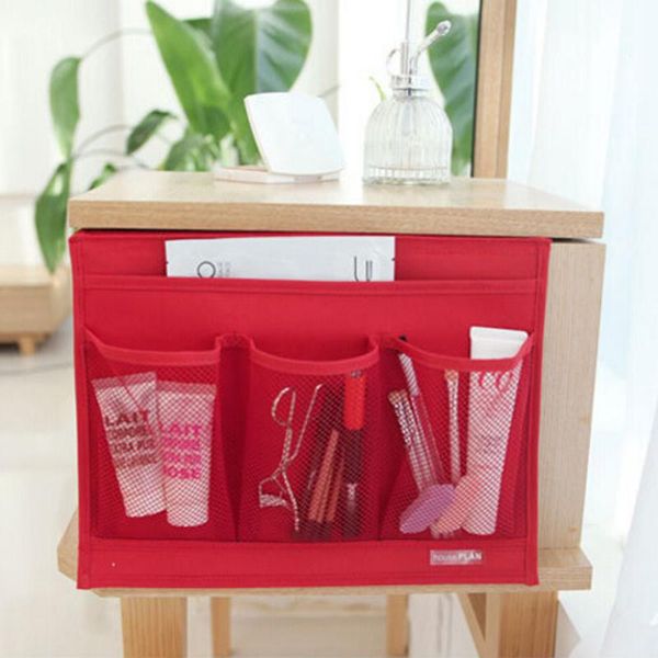 

novelty home bedside pocket bed organizer hanging bag phone holder book magazine table storage pouch ic976480