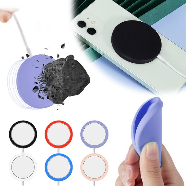 

silicone wireless charging protective case for iphone 12 pro max 12 mini solid color soft magnetic wireless charging cover cases