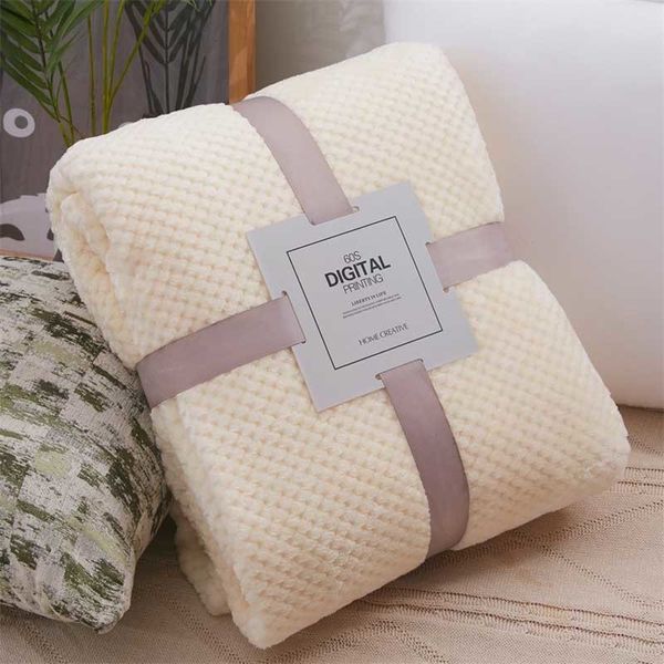 Tecido de lã polar rosa lance cobertor para sofá fleece cor sólida colcha cobertura para cama amarela de viagem cobertor 201128