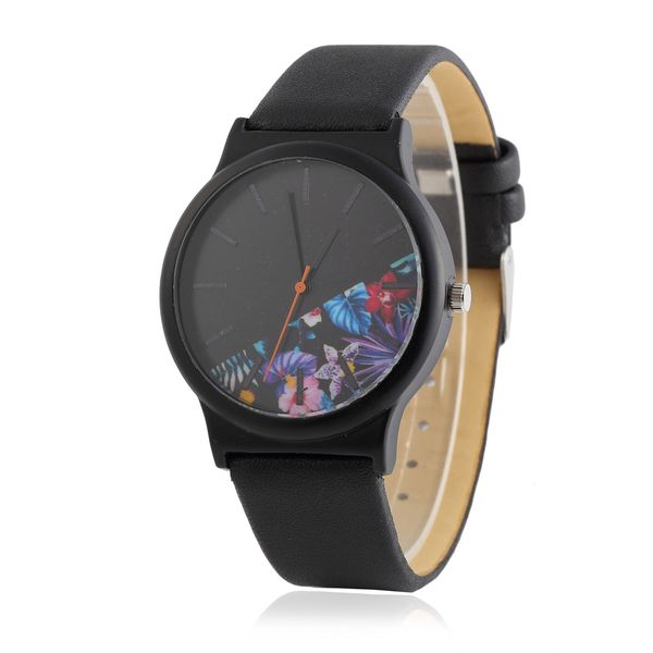 

korean style fashion new belt student watch printing personality trend korean mens and womens watch 2021 watch fashion design, Slivery;brown