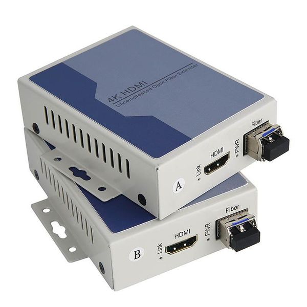 

1pair 4k 3d hdmi fiber конвертер 10km single модель одного волокна lc kvm функция дополнительное